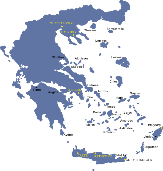 Detailed Map of Greece